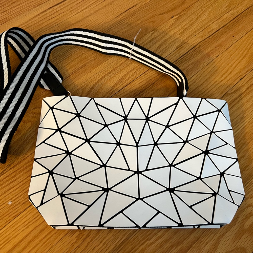 - Geometric matte crossbody bag purse